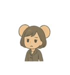 大きな耳の添乗員スタンプ（個別スタンプ：12）