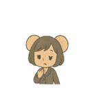 大きな耳の添乗員スタンプ（個別スタンプ：15）