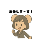 大きな耳の添乗員スタンプ（個別スタンプ：20）