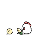 【闘病編】一匹狼のヒヨコ（個別スタンプ：8）