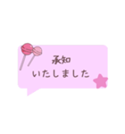 素直な敬語スタンプ【Pink】（個別スタンプ：20）