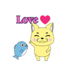 Lovely sticker cat（個別スタンプ：12）