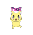 Lovely sticker cat(日本語版）（個別スタンプ：3）