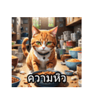 感情丸わかり！タイ語ネコの気持ちスタンプ（個別スタンプ：13）