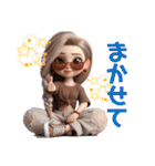ギャルの日常♫ 三つ編みver.(再販)（個別スタンプ：18）