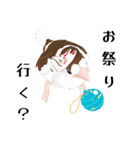 ジュウシマツ！夏に使えるスタンプ（個別スタンプ：3）