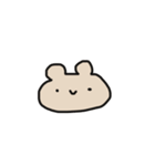 ゆるっとアニマルズ？くまうさちゃんver.（個別スタンプ：3）