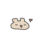 ゆるっとアニマルズ？くまうさちゃんver.（個別スタンプ：8）
