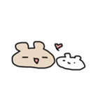 ゆるっとアニマルズ？くまうさちゃんver.（個別スタンプ：12）