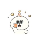 動く！もふもふビションのお正月(再販)（個別スタンプ：8）