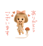 mottoの大人ぱっつんボブドール♡敬語（個別スタンプ：13）