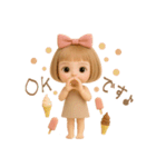 mottoの大人ぱっつんボブドール♡敬語（個別スタンプ：19）
