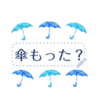 文字入力できる♥カエルの梅雨フレーム（個別スタンプ：11）