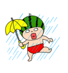 【夏の初め】スイカちゃん3（個別スタンプ：35）