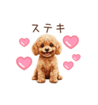 愛を伝えるトイプードル（個別スタンプ：13）