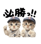 野球応援♡にゃんこ（個別スタンプ：4）