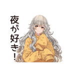 夜ふかし女子☆深夜ライブ（個別スタンプ：18）