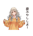 夜ふかし女子☆深夜ライブ（個別スタンプ：29）