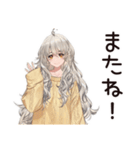 夜ふかし女子☆深夜ライブ（個別スタンプ：40）