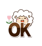 まるい羊【太字】（個別スタンプ：2）