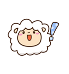 まるい羊【太字】（個別スタンプ：18）