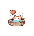 お風呂猫 OK,（個別スタンプ：1）