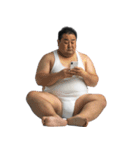 磁石で貼り付く⭐︎マグネットおじさん（個別スタンプ：32）