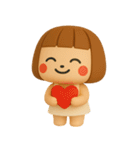 ず～っと使える♡かわいい女の子のスタンプ（個別スタンプ：33）