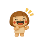 ず～っと使える♡かわいい女の子のスタンプ（個別スタンプ：34）