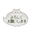 もふネコ吹き出し 優しい毎日（個別スタンプ：17）