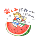 はるちゃんとふうくん「やさしい夏」（個別スタンプ：30）