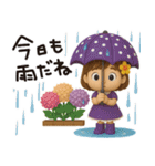 はな子✿3Dちびドールver.（梅雨〜夏）（個別スタンプ：39）