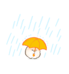 ぽぽちの雨の日スタンプ（個別スタンプ：3）