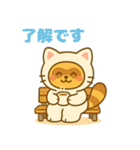 にゃんたぬ 癒しのゆるかわキグルミ猫（個別スタンプ：36）