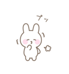 うさぎのシンプルな感情を伝えるスタンプ（個別スタンプ：21）