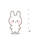 うさぎのシンプルな感情を伝えるスタンプ（個別スタンプ：26）