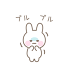 うさぎのシンプルな感情を伝えるスタンプ（個別スタンプ：27）