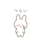 うさぎのシンプルな感情を伝えるスタンプ（個別スタンプ：34）