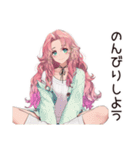 がんばりすぎ女子のほっこり休憩♡（個別スタンプ：13）