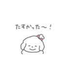 家事をほめられたいしろいぬちゃん（個別スタンプ：31）