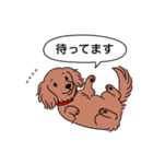 名前入りダックス：ロングレッド（個別スタンプ：10）