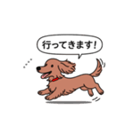 名前入りダックス：ロングレッド（個別スタンプ：13）