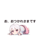 ほんわか和風メイド（個別スタンプ：9）