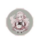 ほんわか和風メイド（個別スタンプ：32）