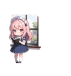 ほんわか和風メイド（個別スタンプ：36）