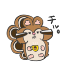 もちゃっぷ シマリス＆アンゴラウサギ（個別スタンプ：21）