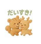 【日常会話】森の動物 クレイver（個別スタンプ：16）