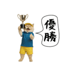面白にゃんこ（ゴルフ）（個別スタンプ：13）