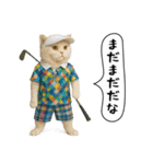 面白にゃんこ（ゴルフ）（個別スタンプ：17）
