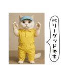 面白にゃんこ（ゴルフ）（個別スタンプ：40）